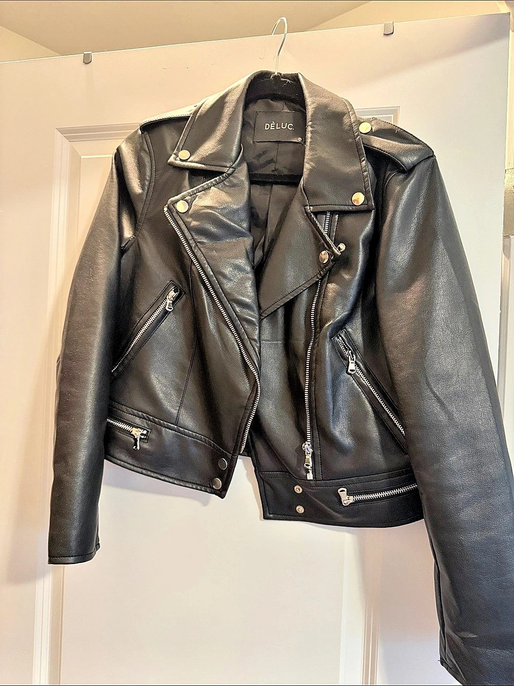 DรLUC. Black Moto Jacket Like New